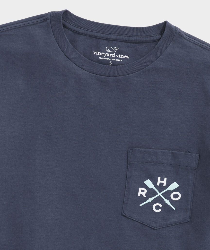 Head Of The Charles® Oars Logo Long-Sleeve Pocket Tee