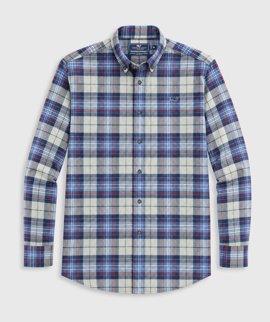 OUTLET Flannel Plaid Shirt