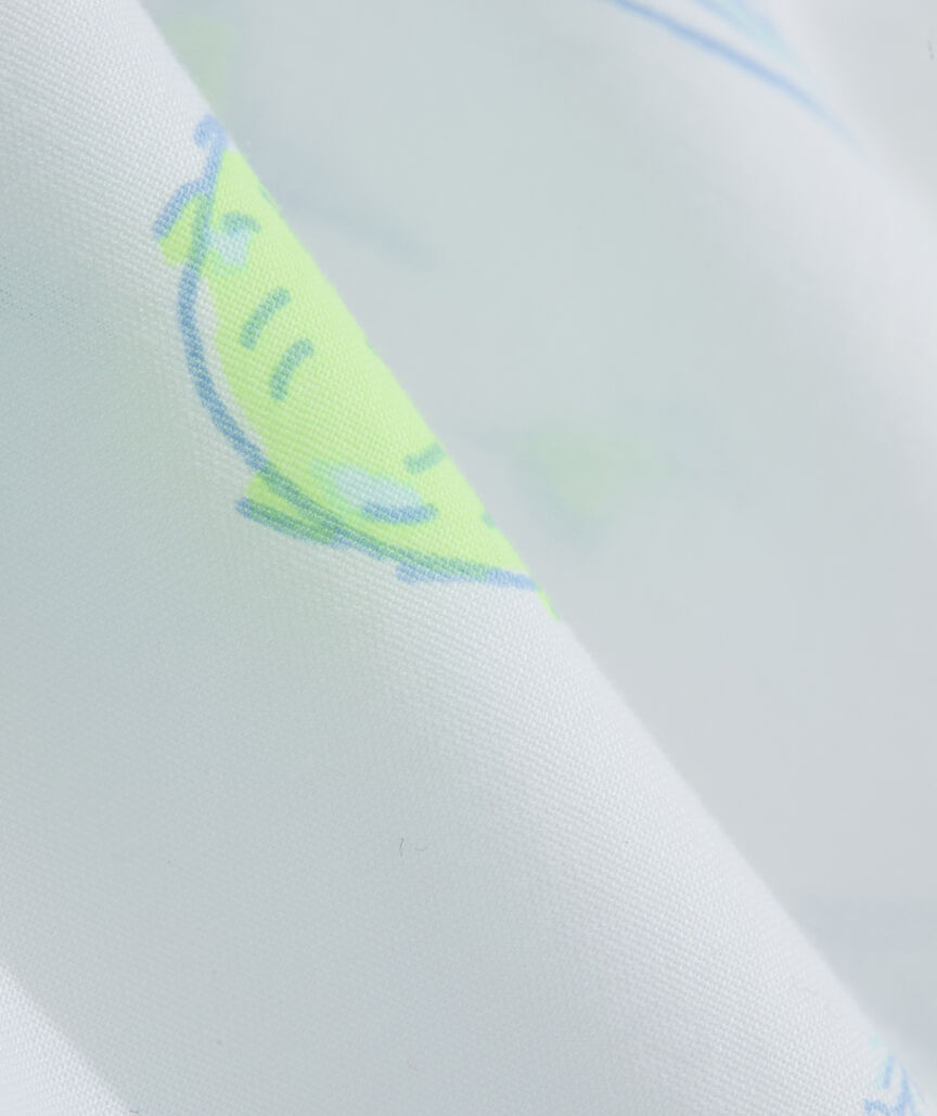 Boys' Printed Cotton Short-Sleeve Shirt