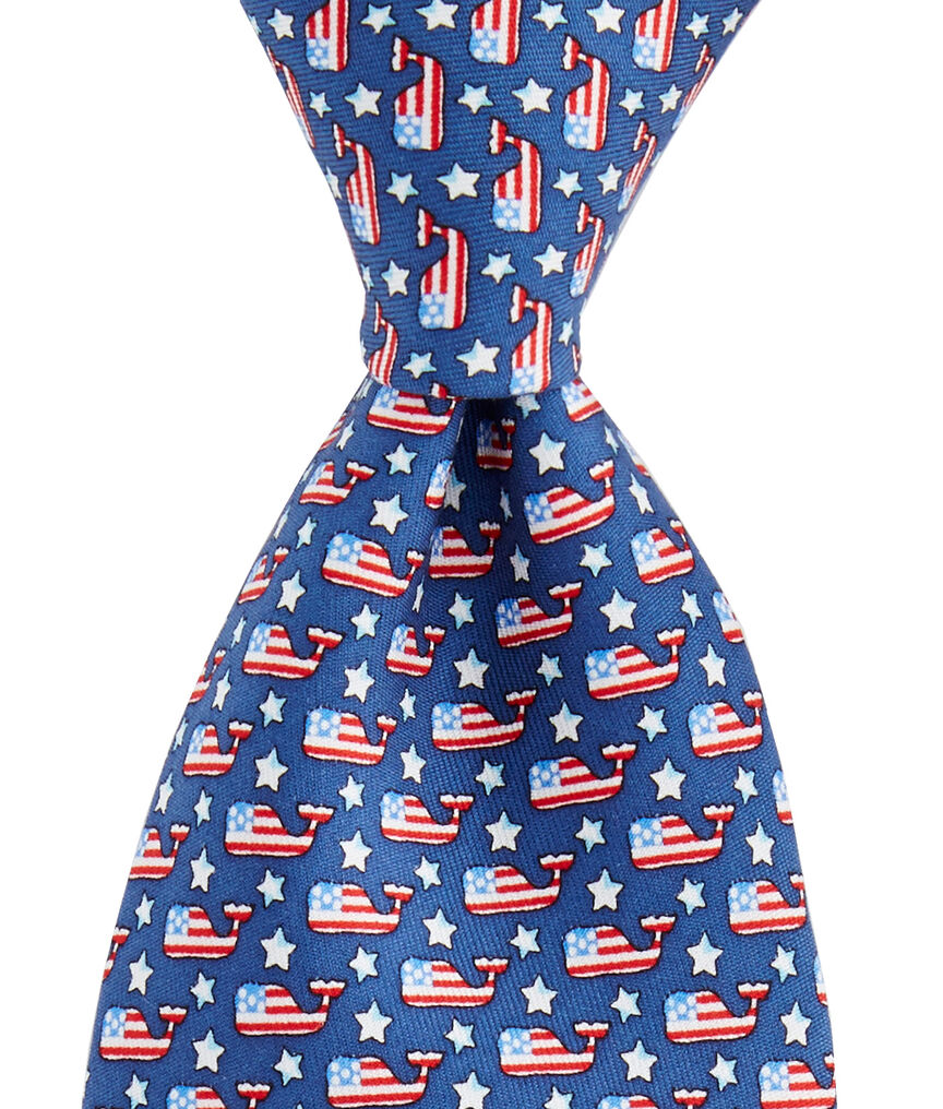 Stars & Whales Printed Tie