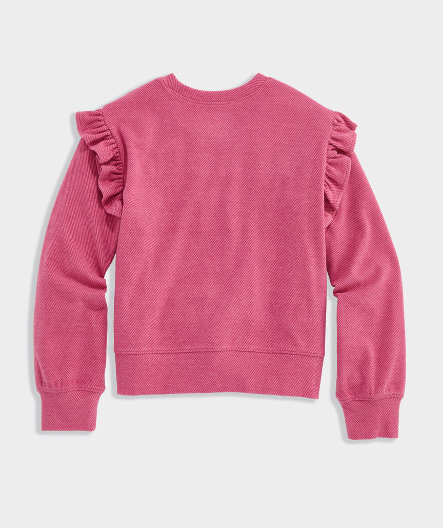 Girls' Calmwater Ruffle Crewneck