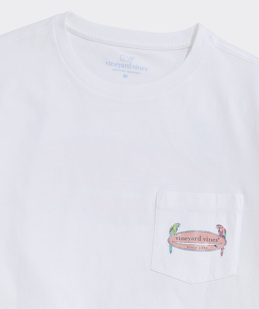 Parrot Surf Logo Short-Sleeve Pocket Tee
