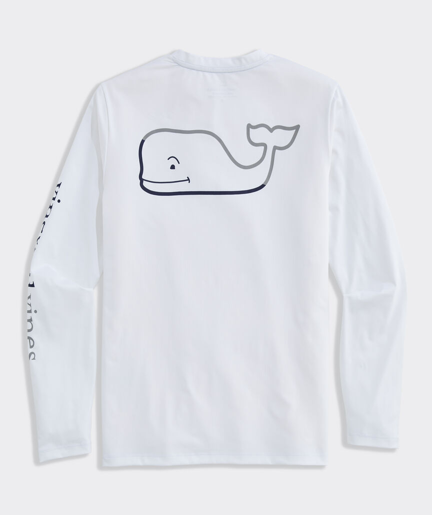 Performance Burgee Whale Long-Sleevee Harbor Tee