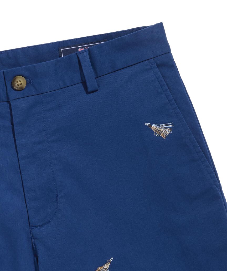 OUTLET 9 Inch Embroidered Breaker Shorts