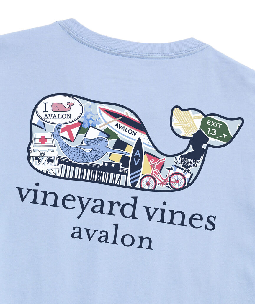 OUTLET Avalon Sticker Whale Short-Sleeve Pocket Tee
