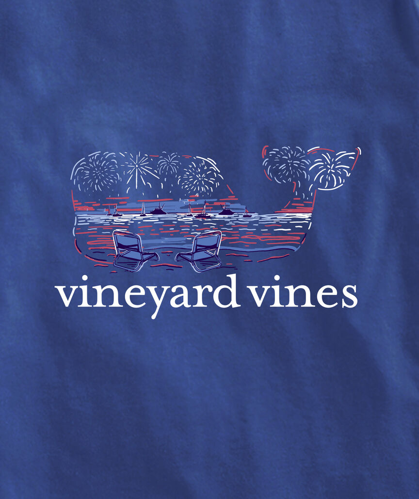 OUTLET Boys' Beach Fireworks Whale Short-Sleeve Pocket Tee