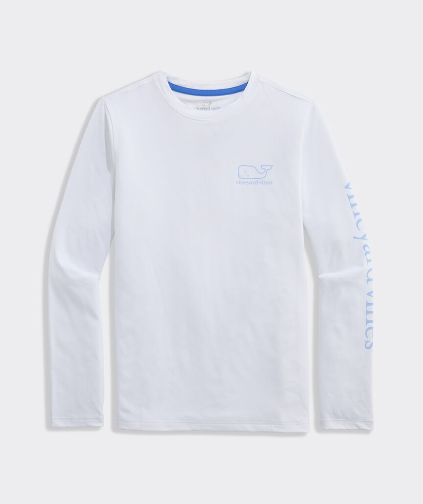 Boys' Performance Long-Sleeve Whale Harbor Sun Tee