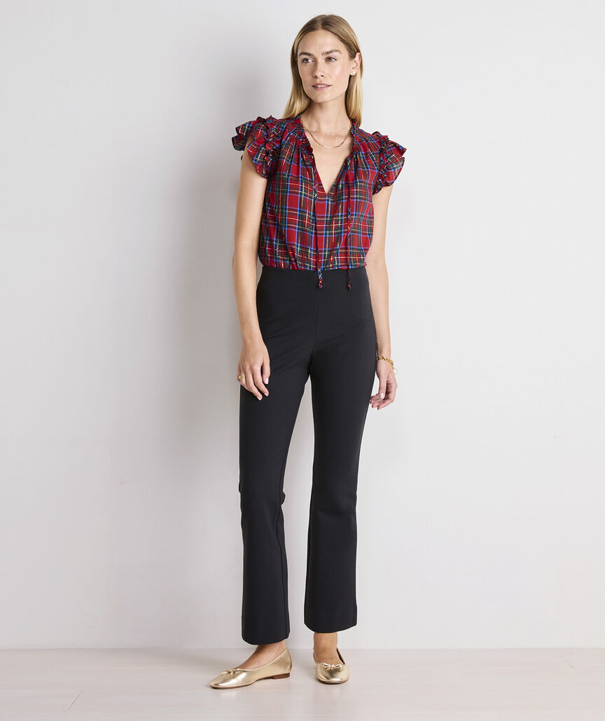 Adare Ruffle Popover Top