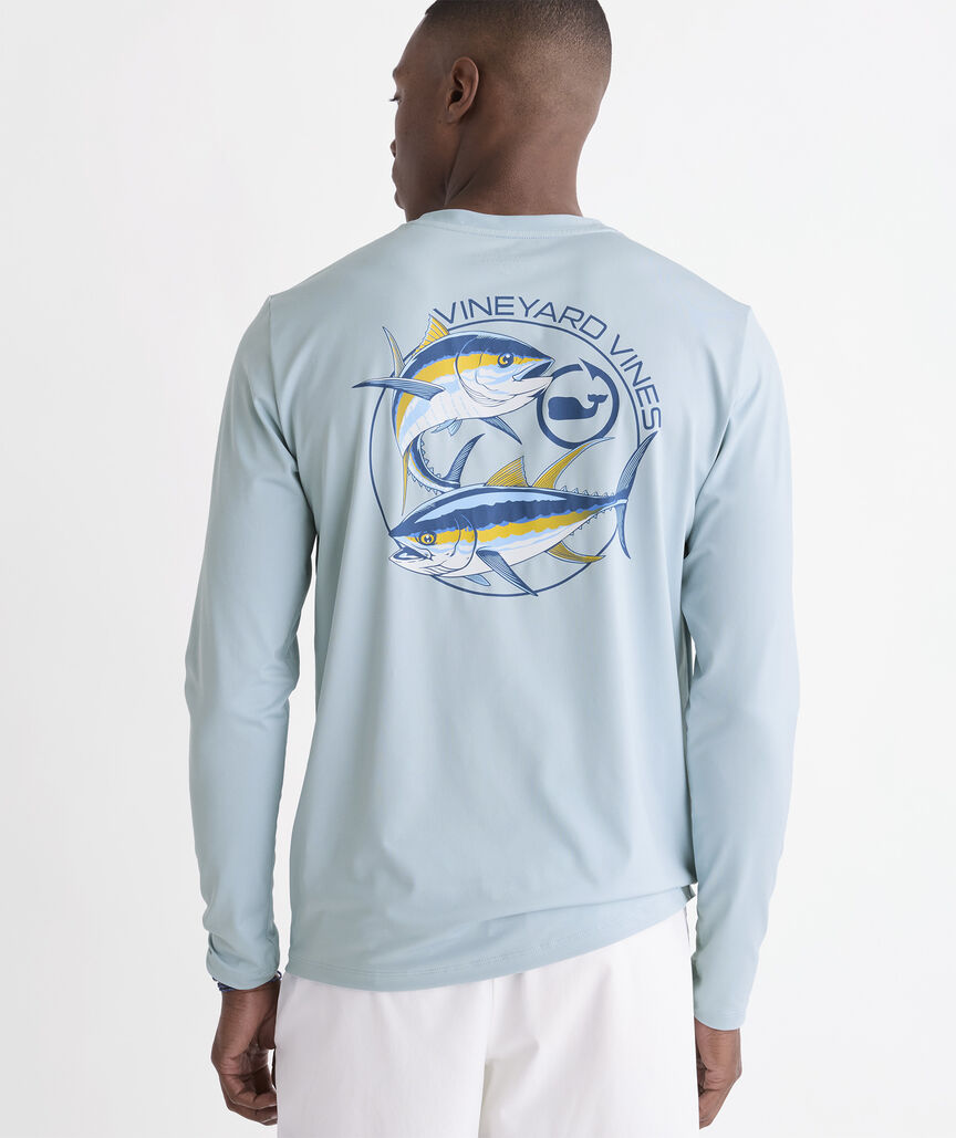 Performance Tuna Circle Long-Sleeve Harbor Tee