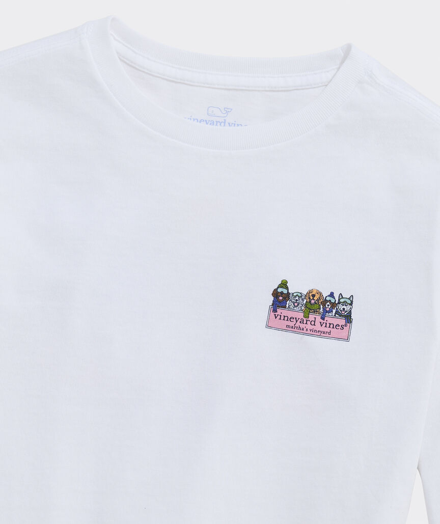 Boys' Winter Pups Logo Box Long-Sleeve Tee