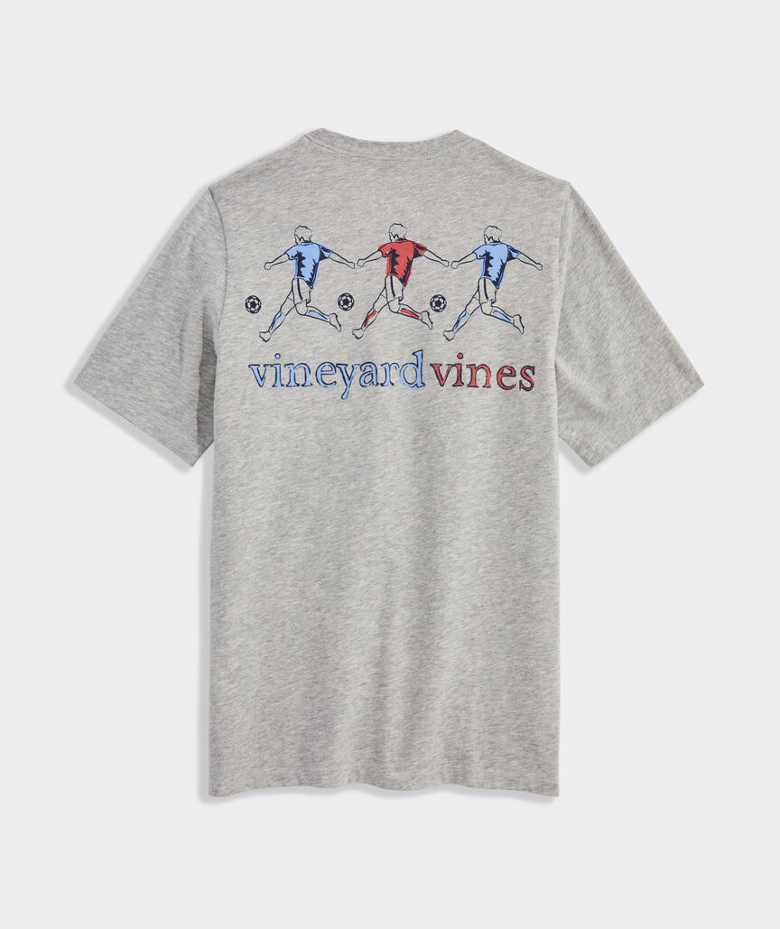 Boys' Soccer Outline Short-Sleeve Pocket Tee