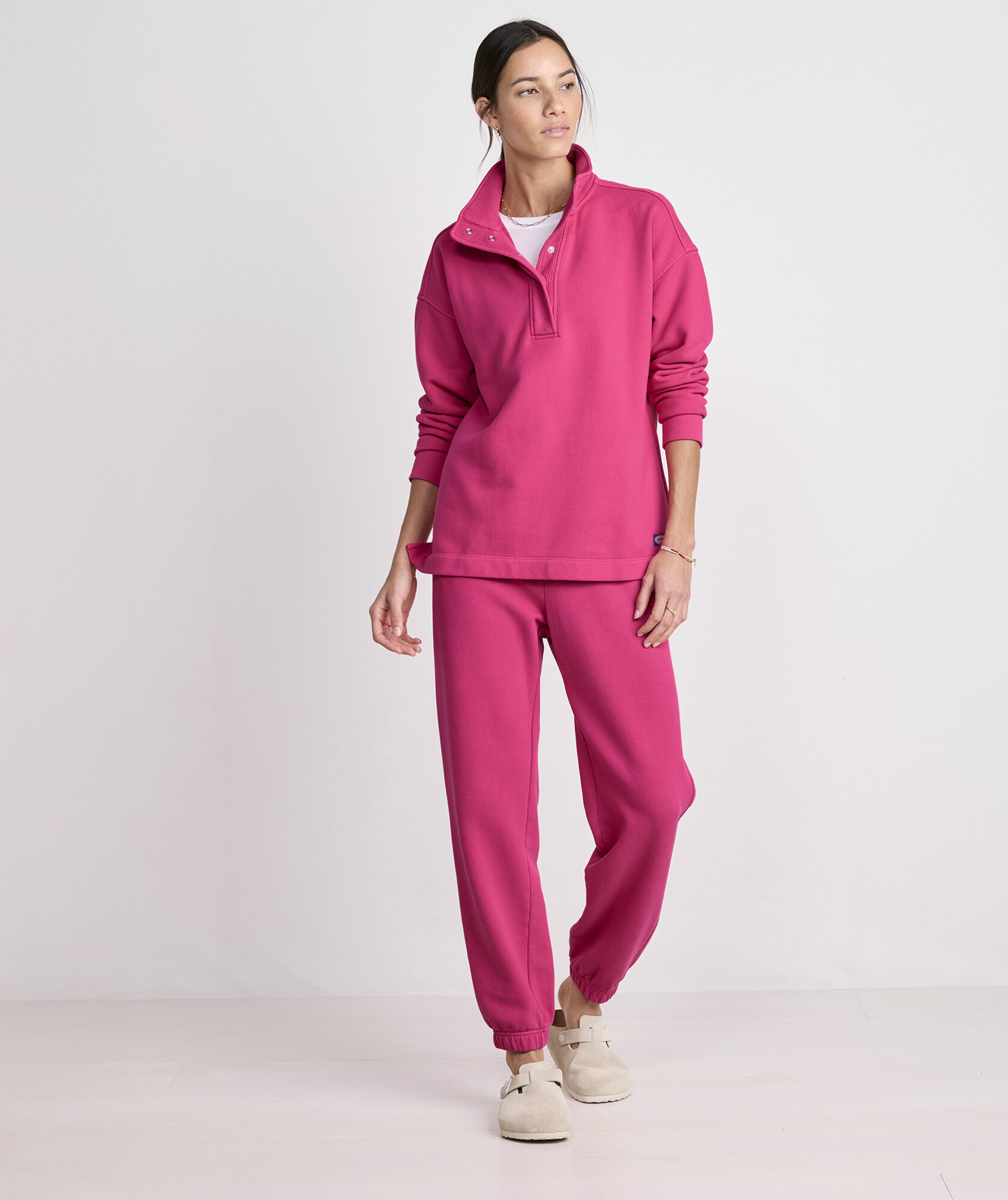 Surf Terry Waffle Mix Cam Sweatshirt