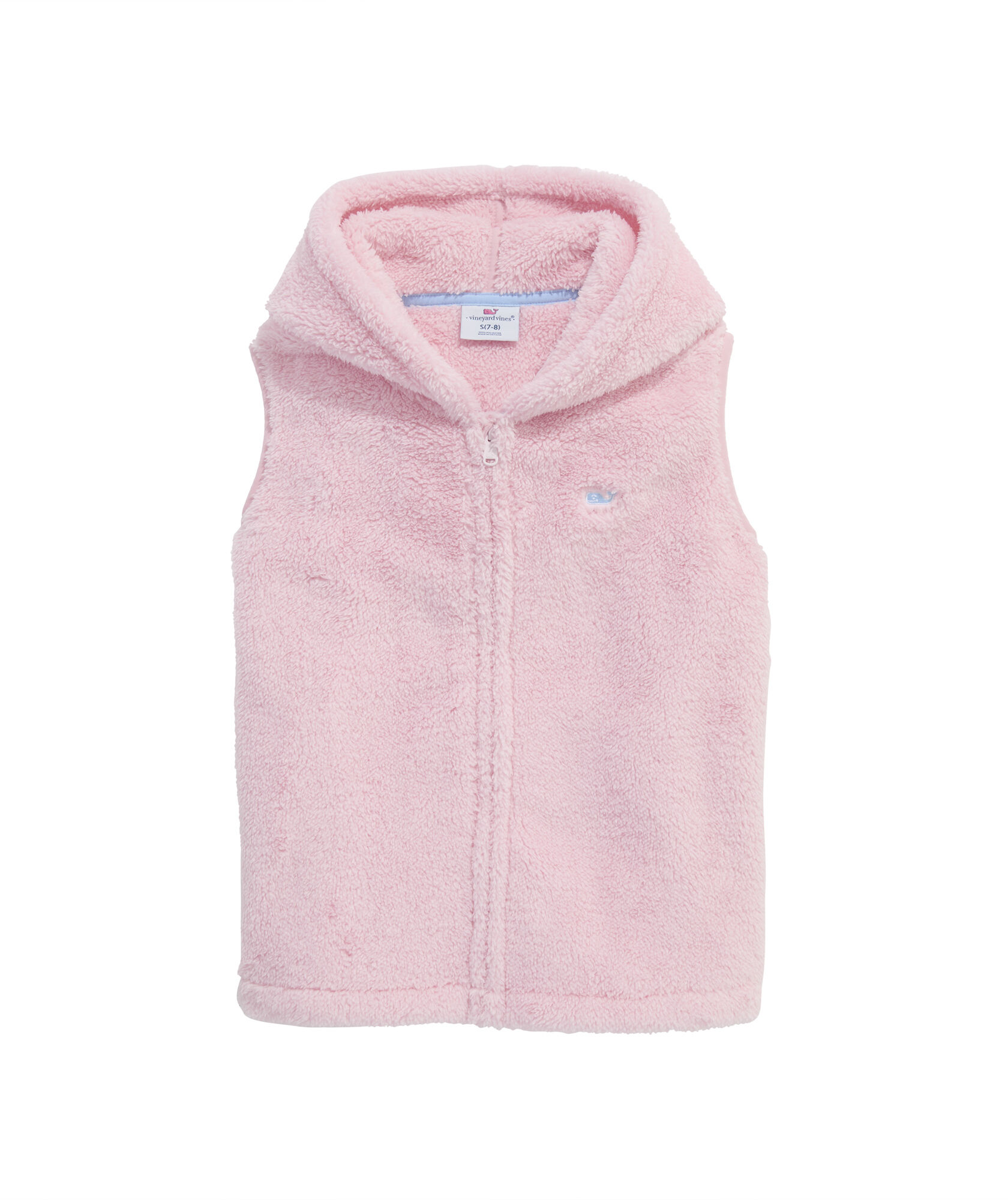 OUTLET Girls' Fuzzy Hooded Vest