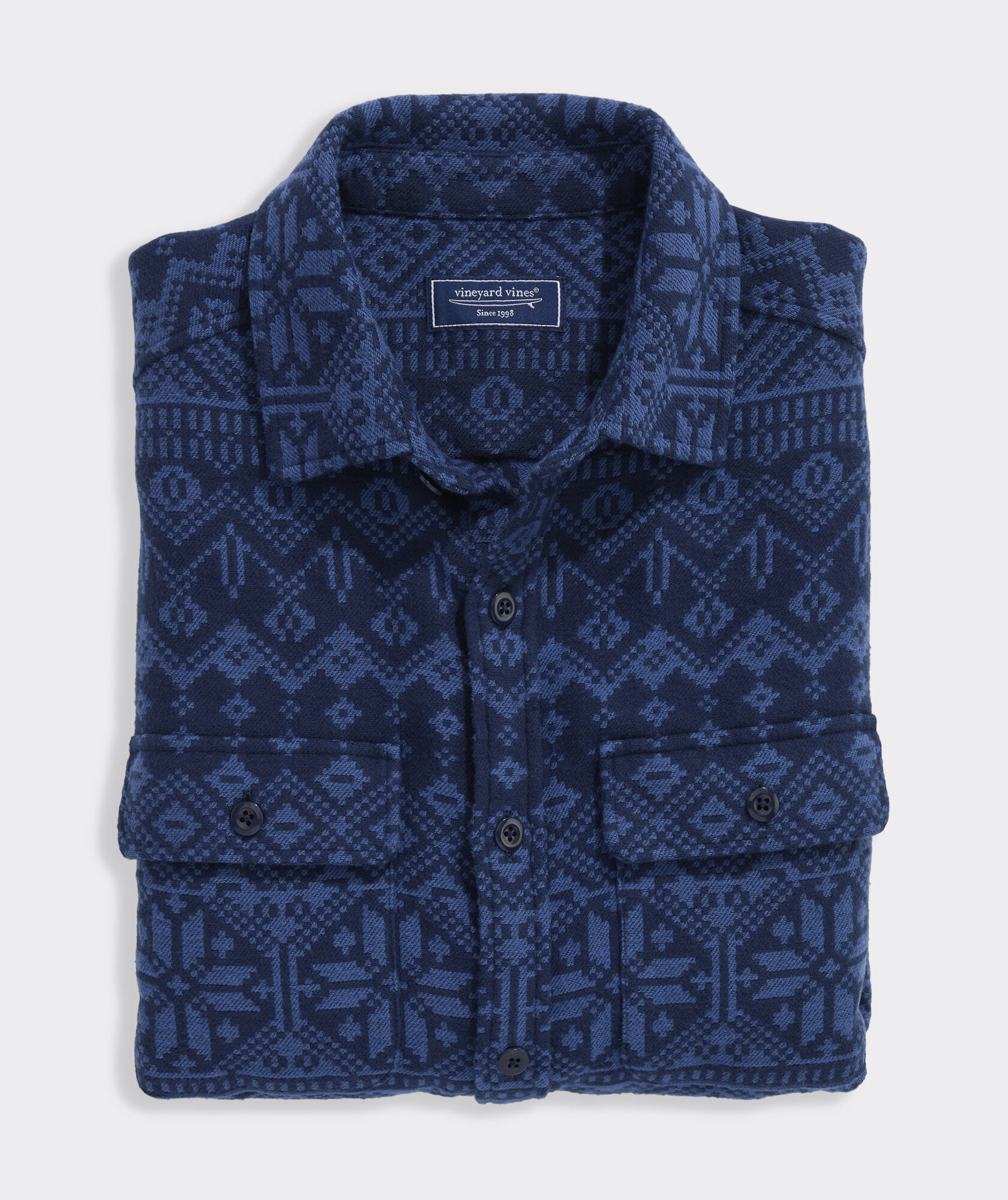 Snowflake Fair Isle Overshirt