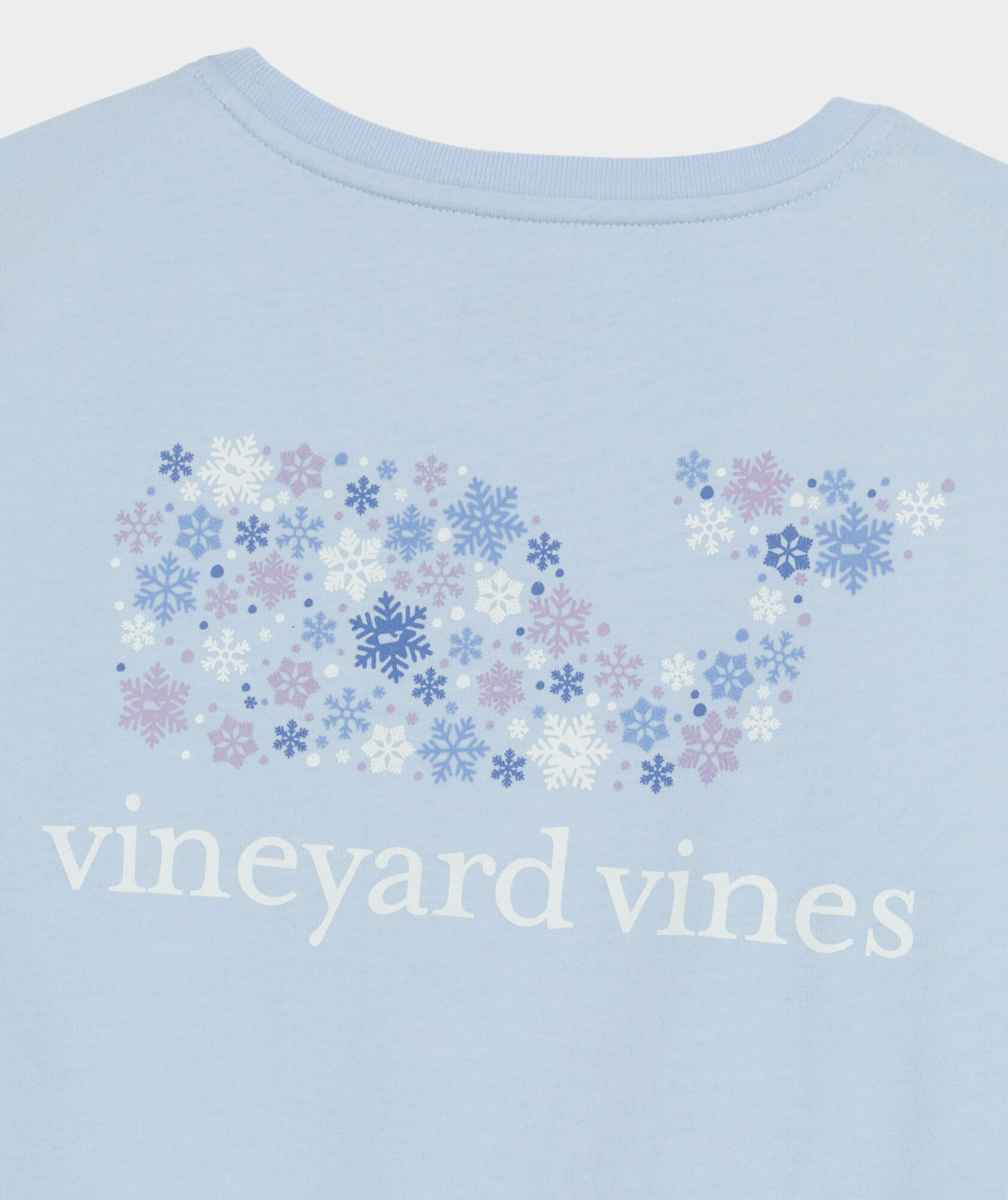 Women's Snowflake Icons Whale Long-Sleeve Pocket Tee