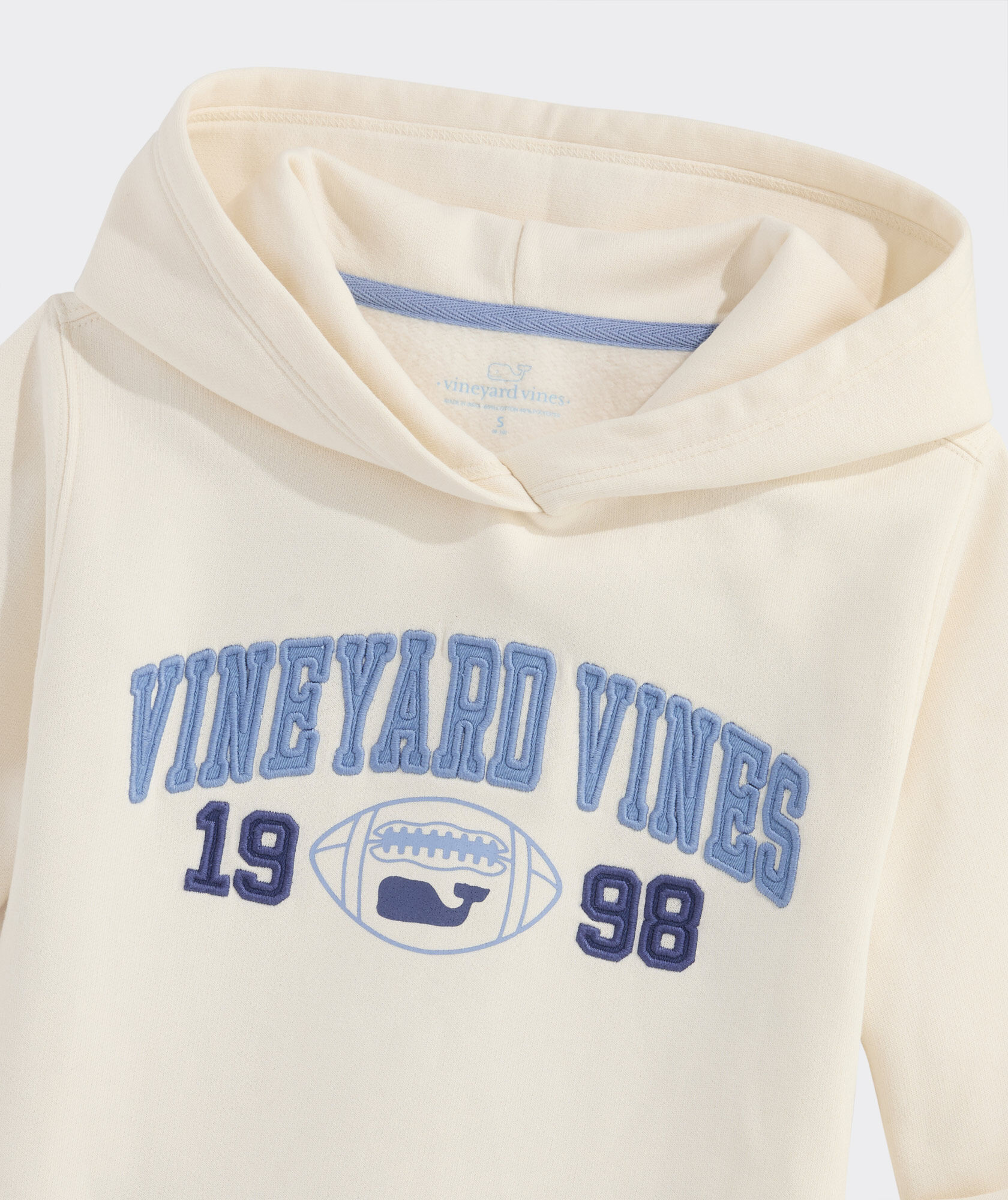OUTLET Kids' VV Football Brushed Terry Hoodie