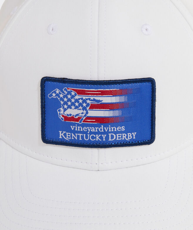 Kentucky Derby Flag Patch Performance Baseball Hat
