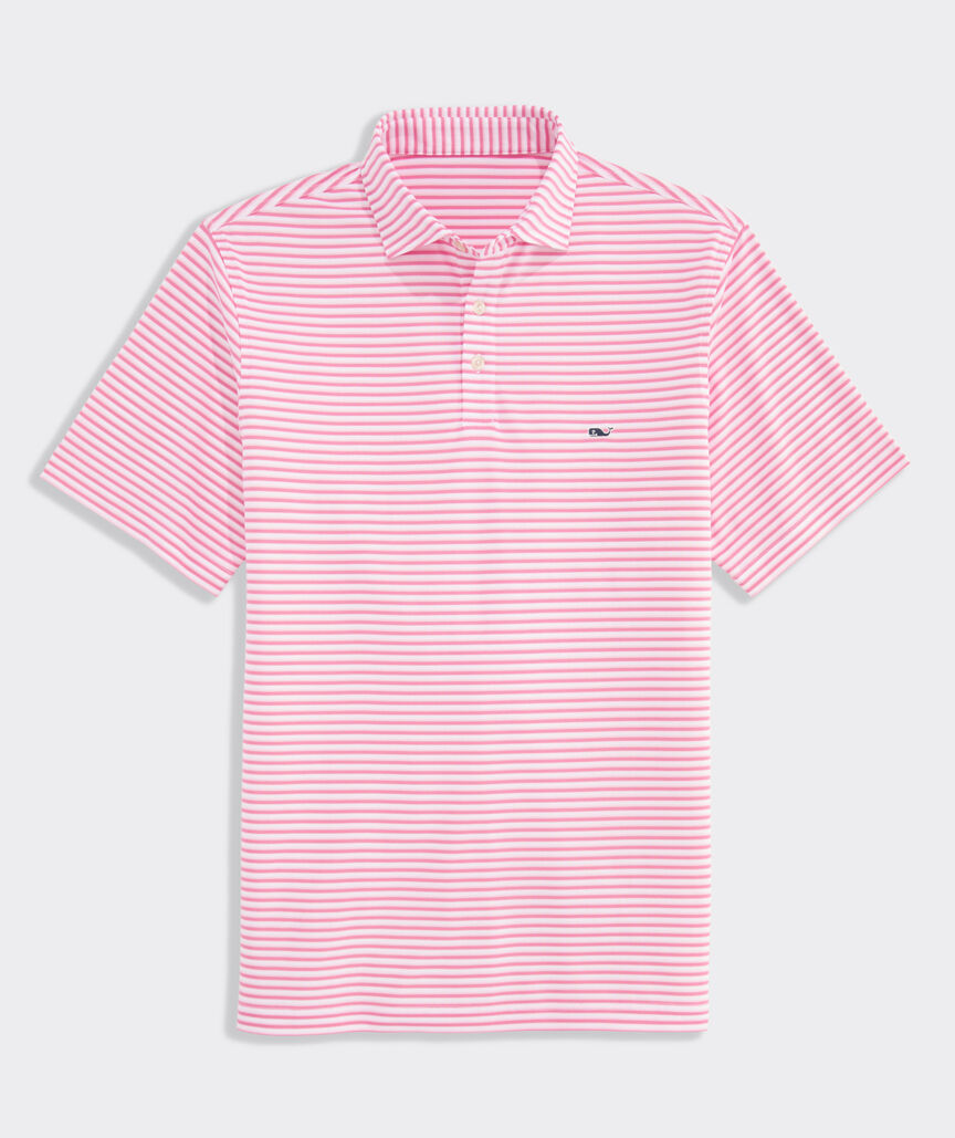 Performance Pique Striped Sankaty Polo