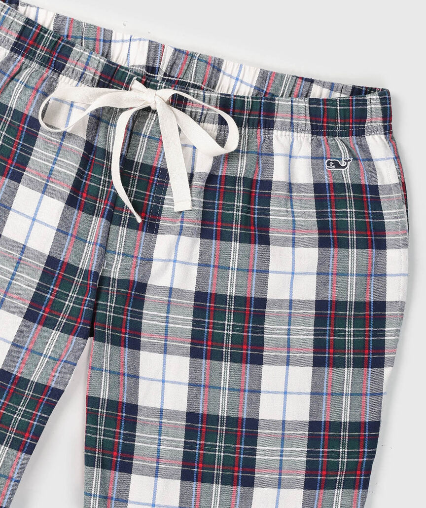OUTLET Green Plaid Pajama Pants