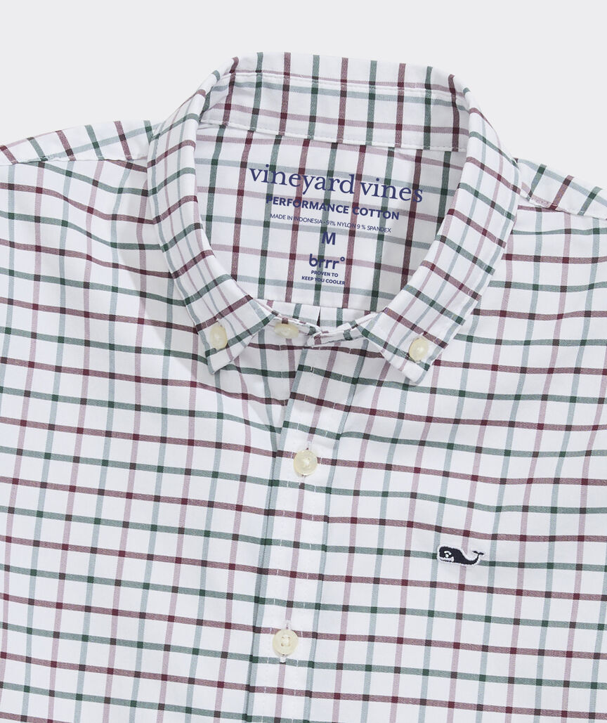 Boys' Performance Cotton Quidnet Tattersall Shirt