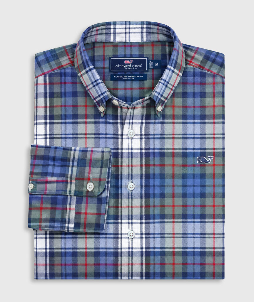 OUTLET Poplin Plaid Shirt