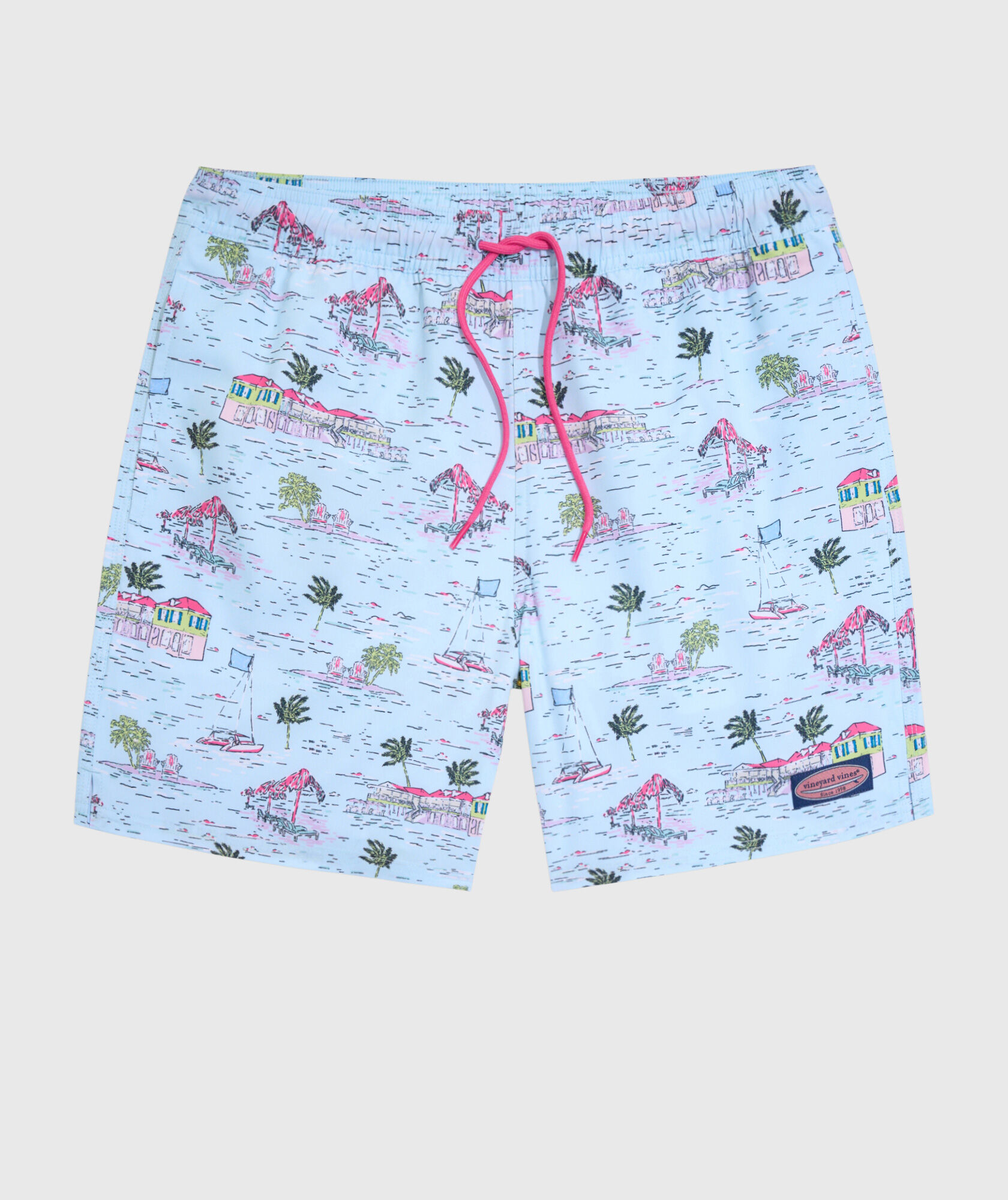 OUTLET Boys' BVI Scenic Chappy Swim Trunks