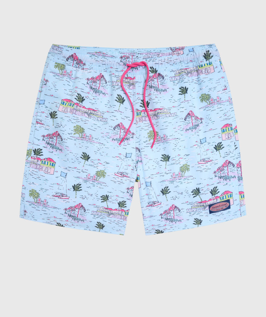 OUTLET Boys' BVI Scenic Chappy Swim Trunks