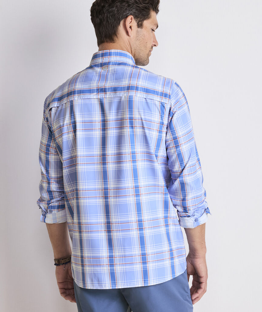 Sailfish Plaid Performance Harbor Shirt