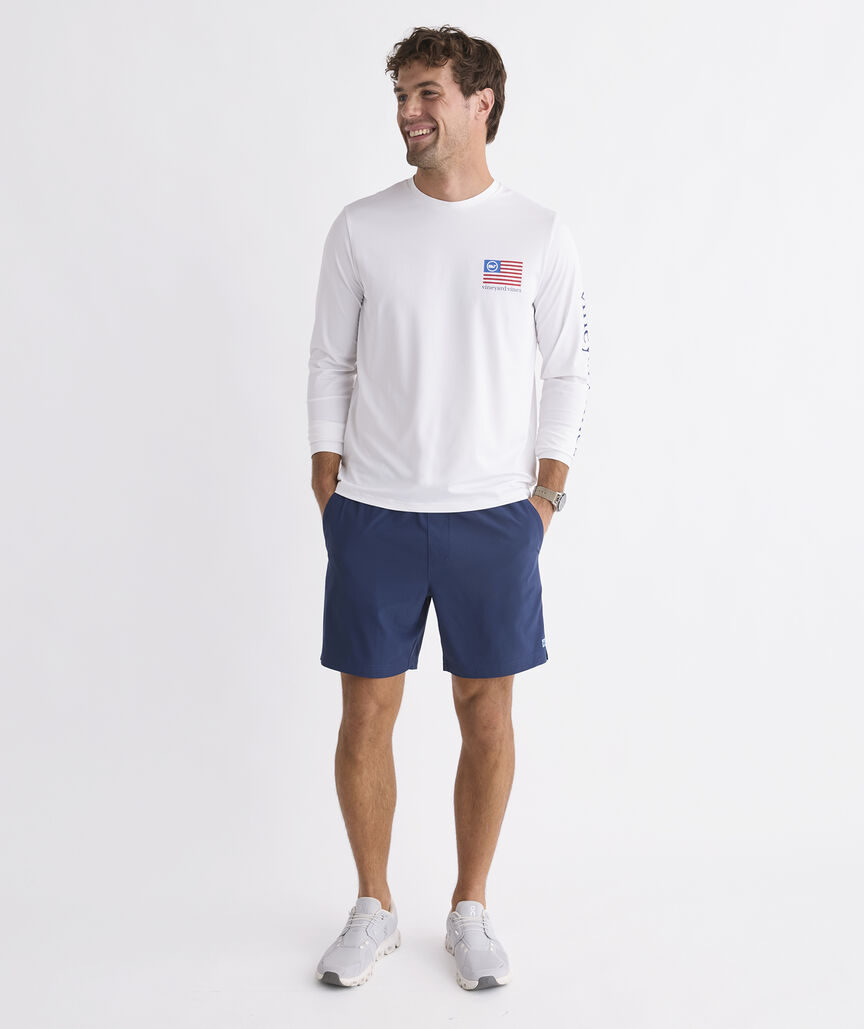 Performance Harbor Fish Flags Long-Sleeve Harbor Tee