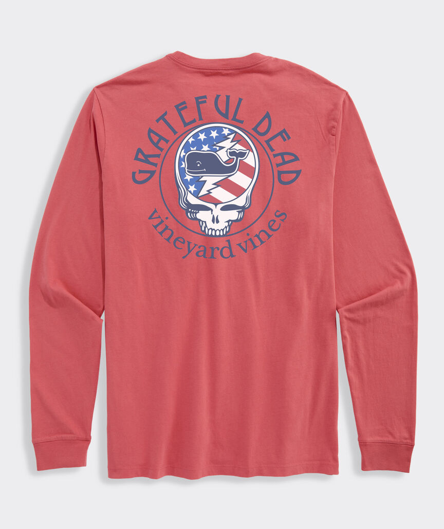 Grateful Dead x vineyard vines USA Long-Sleeve Pocket Tee