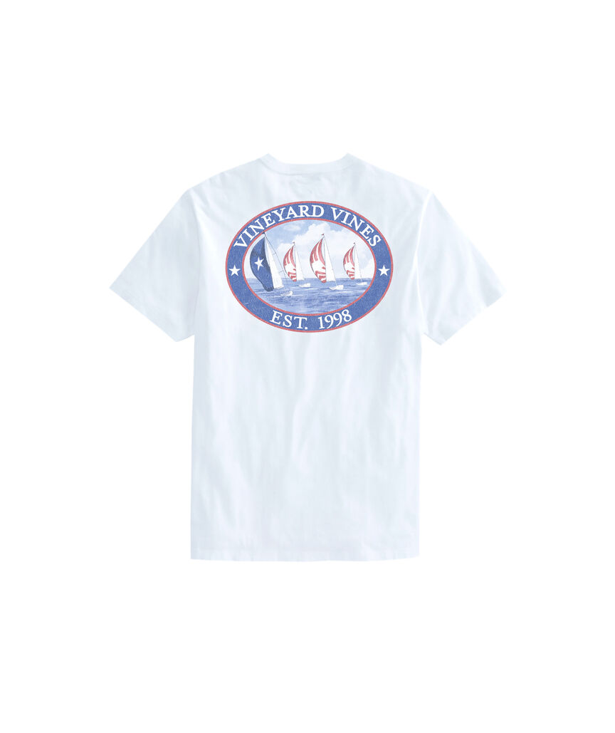 OUTLET Sail Scene Short-Sleeve Pocket Tee