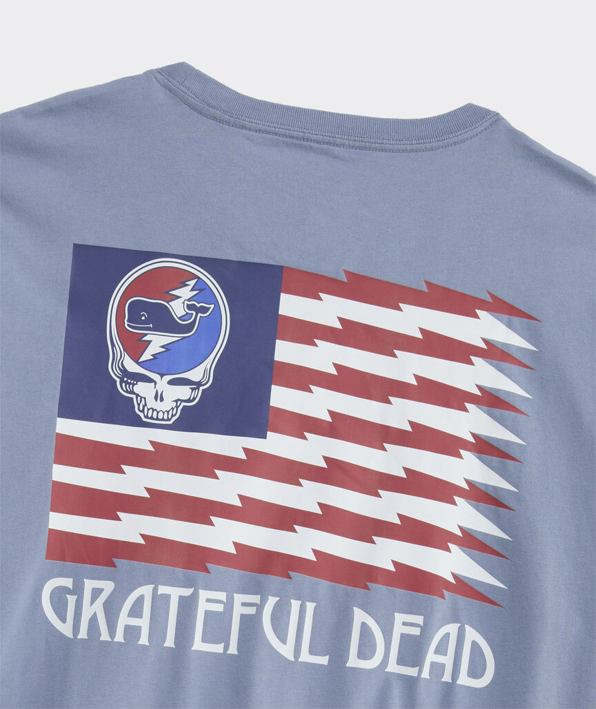 Grateful Dead x vineyard vines USA Flag Short-Sleeve Pocket Tee