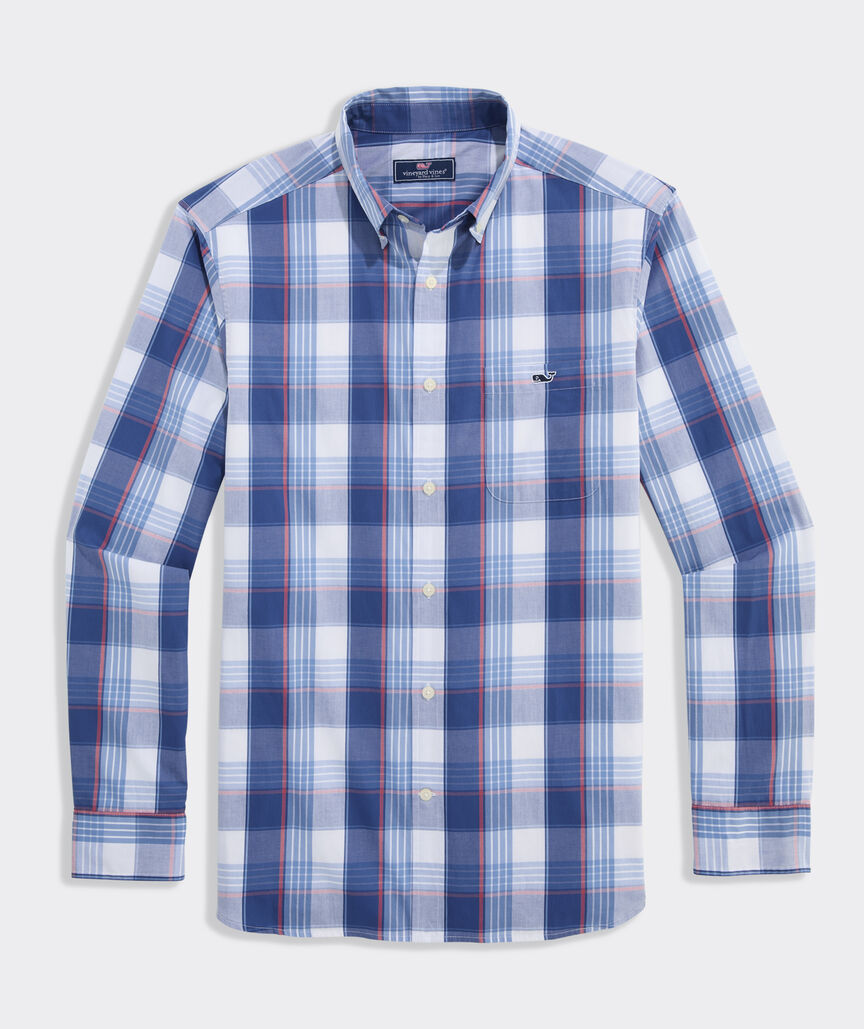 Barrington Plaid Perfect Wash Poplin Shirt