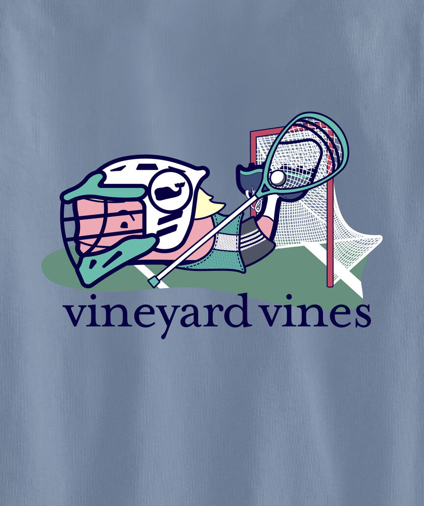 OUTLET Boys' Lacrosse Goalie Whale Long-Sleeve Pocket Tee