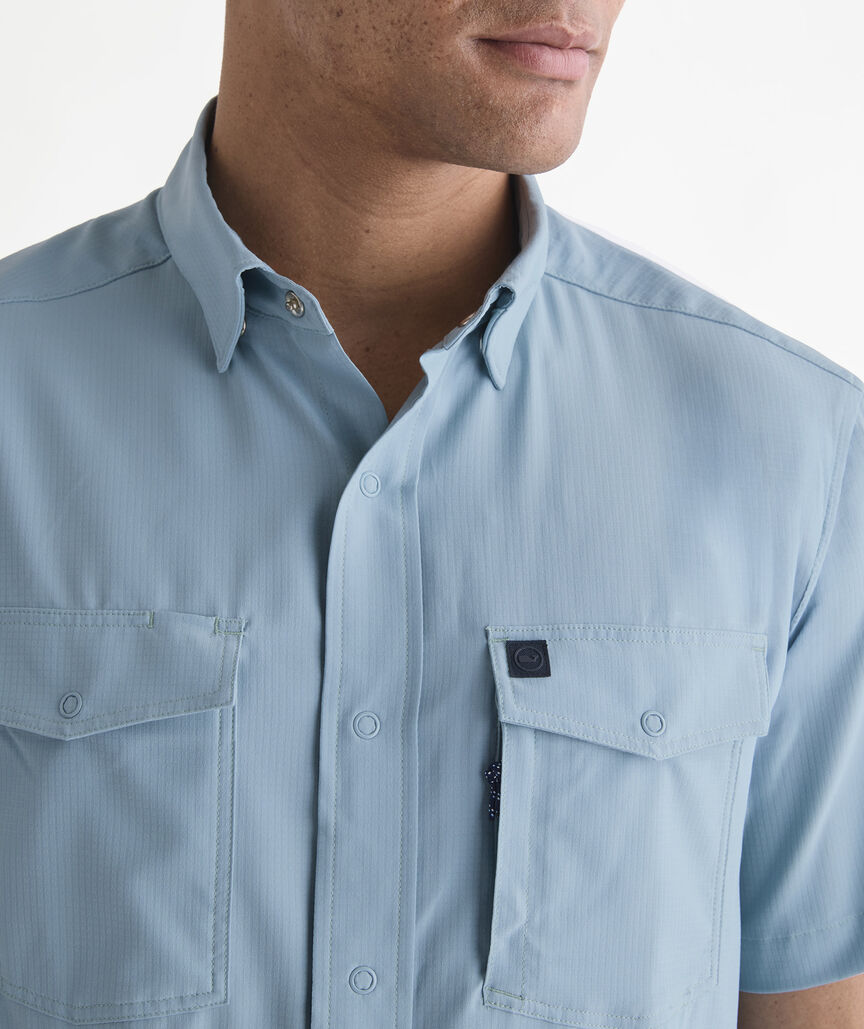 Performance Masthead Solid Short-Sleeve Harbor Shirt