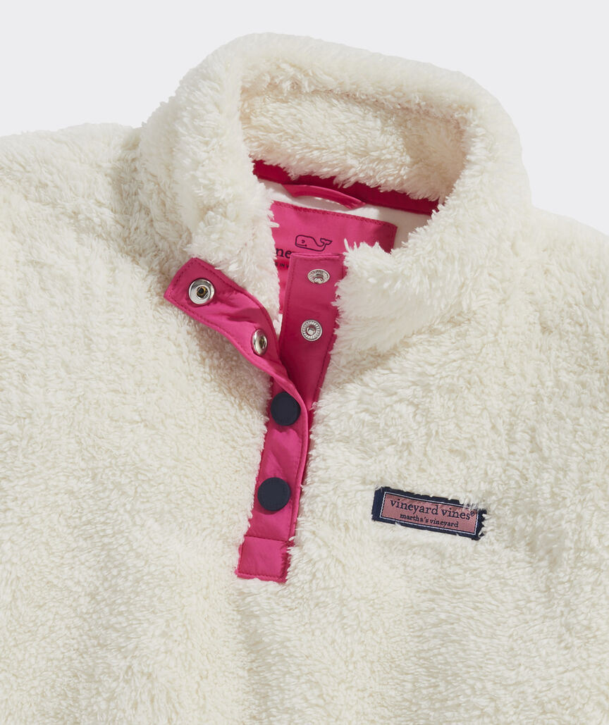 Girls' Teddy Snap Placket Pull-Over