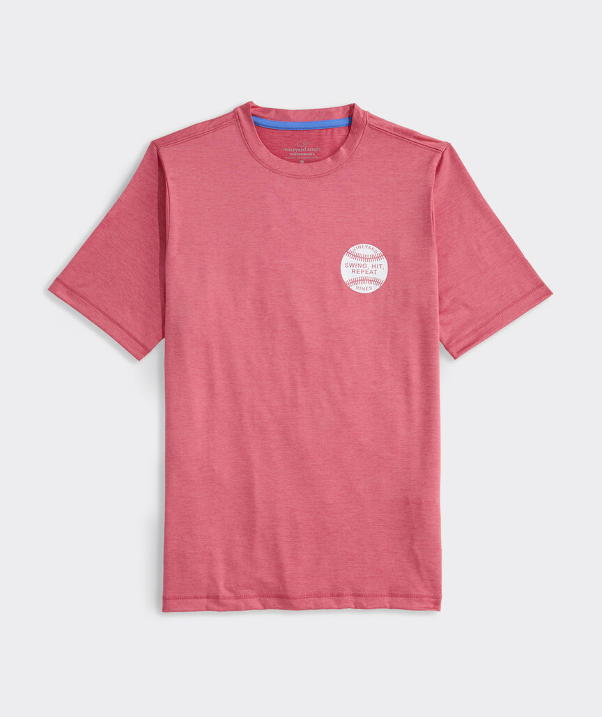 Boys' Swing Hit Repeat Short-Sleeve Harbor Sun Performance Tee