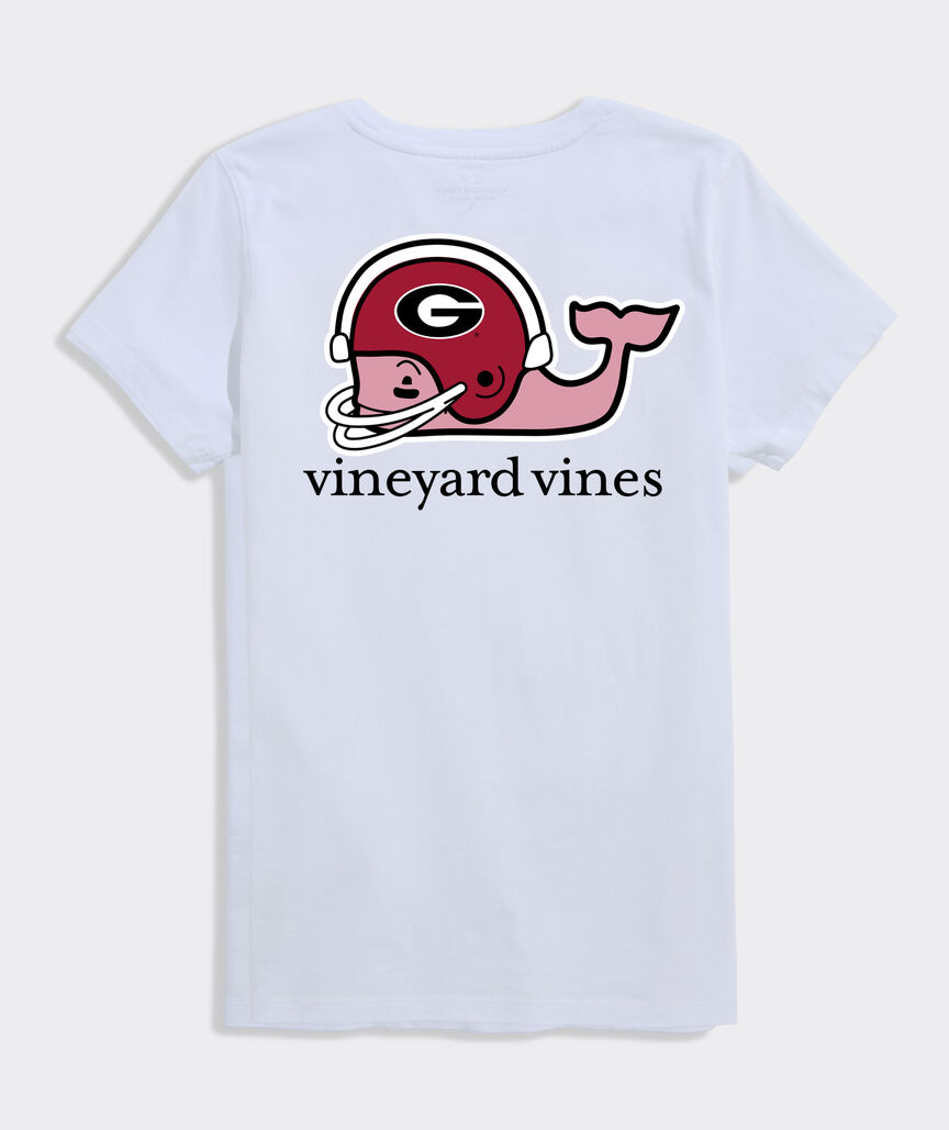 University of Georgia Women's Football Whale Short-Sleeve Pocket Tee