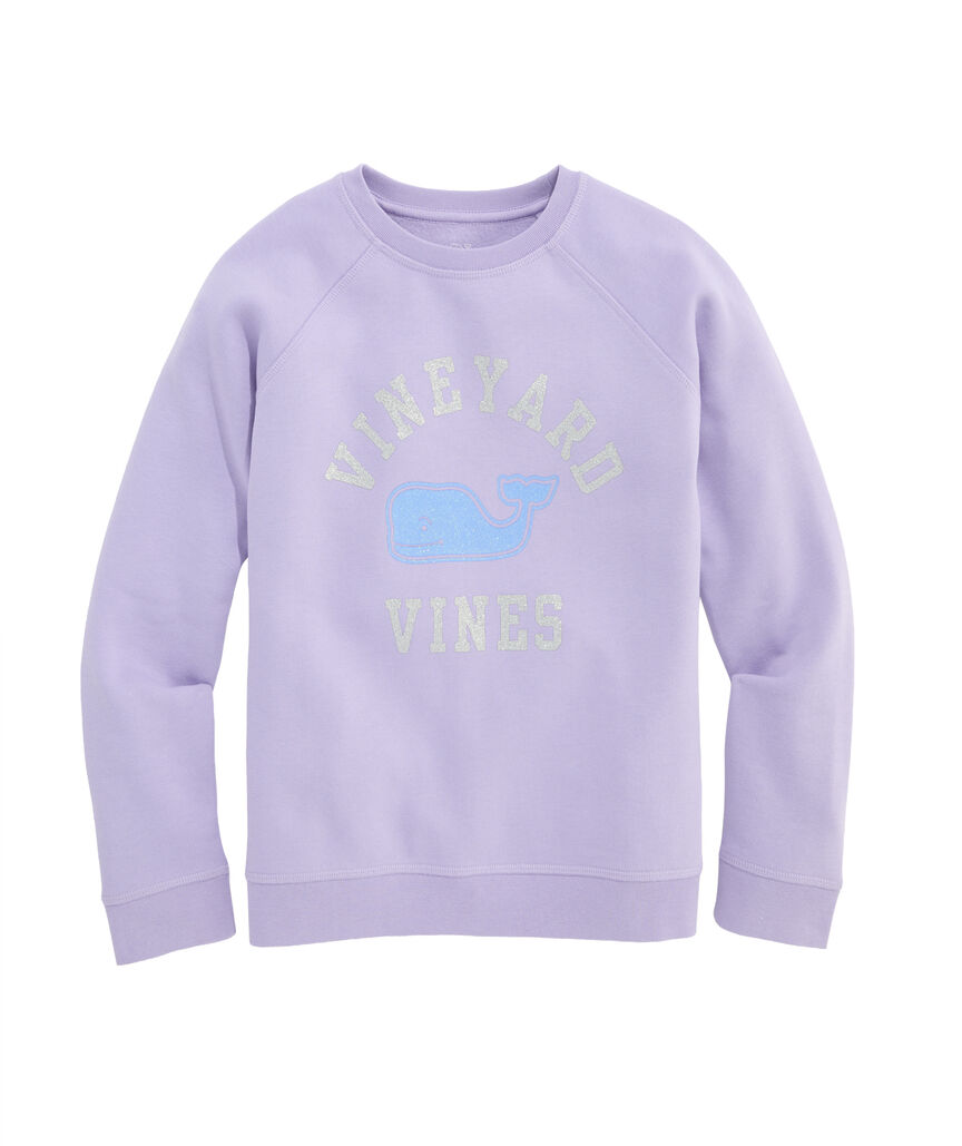 OUTLET Girls' vineyard vines Glitter Crewneck
