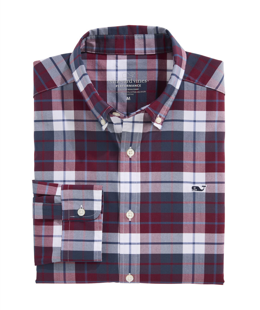 OUTLET Performance Twill Plaid Shirt