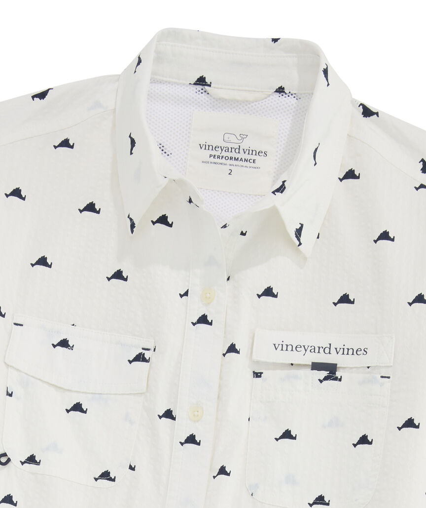 OUTLET Martha's Vineyard All-Over Island Harbor Cover-Up