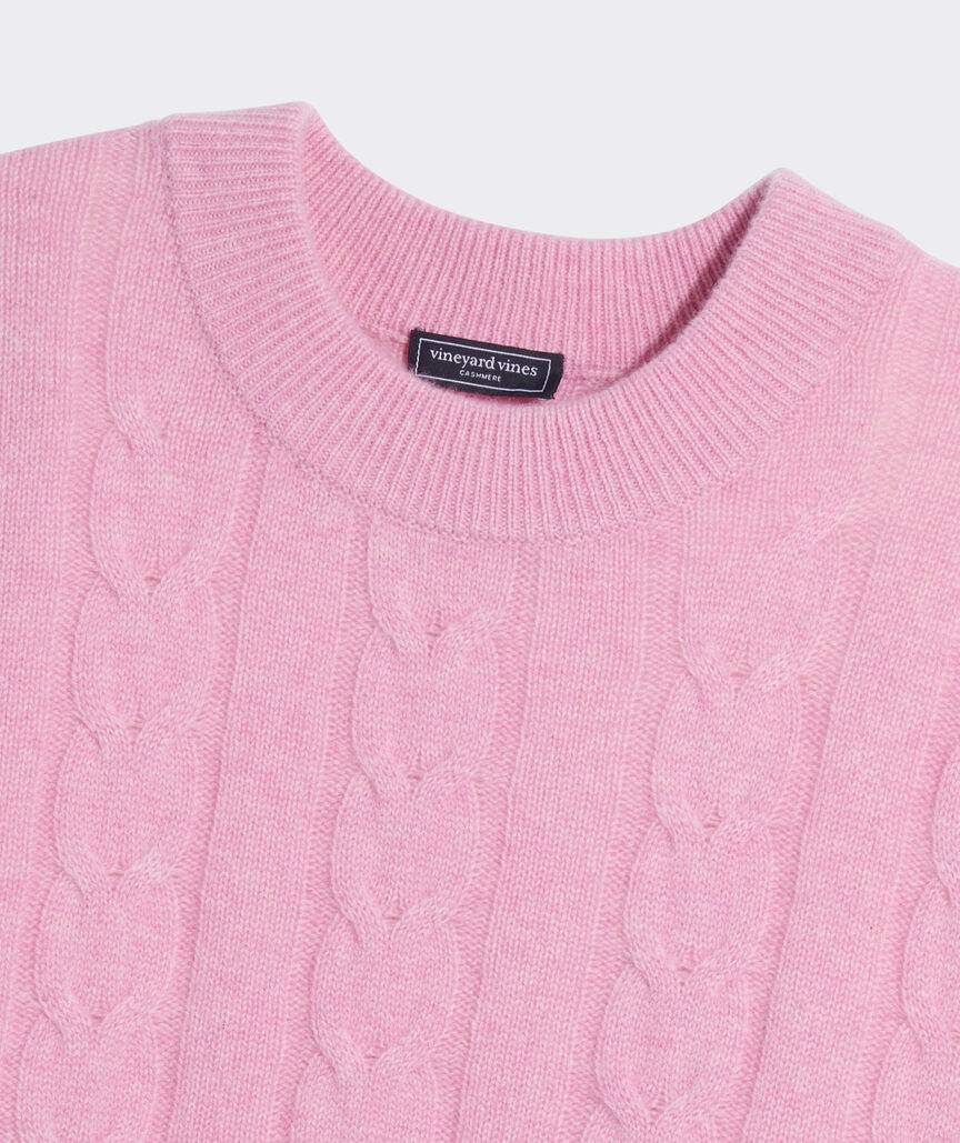 Cashmere Cable Crewneck Sweater