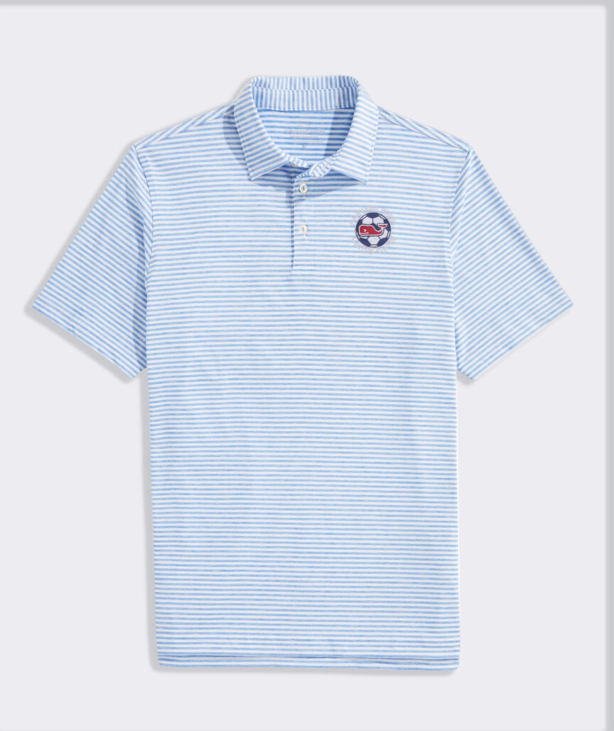 United By Soccer Performance Winstead Stripe Sankaty Polo