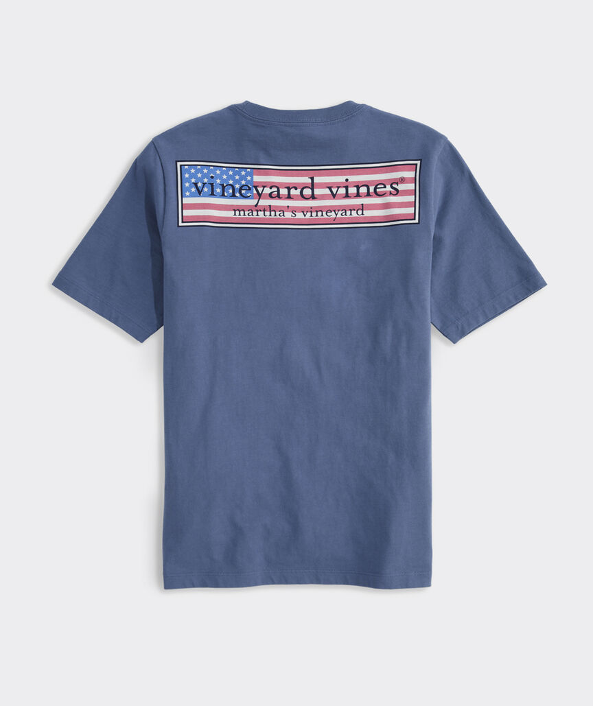 Boys' Classic USA Logo Box Short-Sleeve Pocket Tee