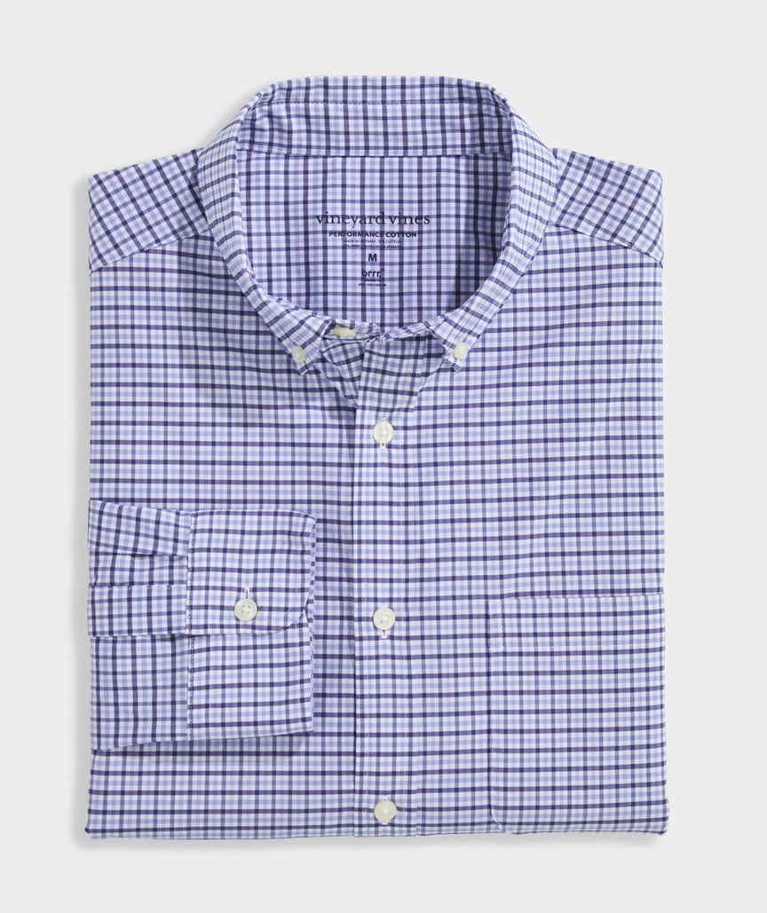 Performance Cotton Tattersall Shirt