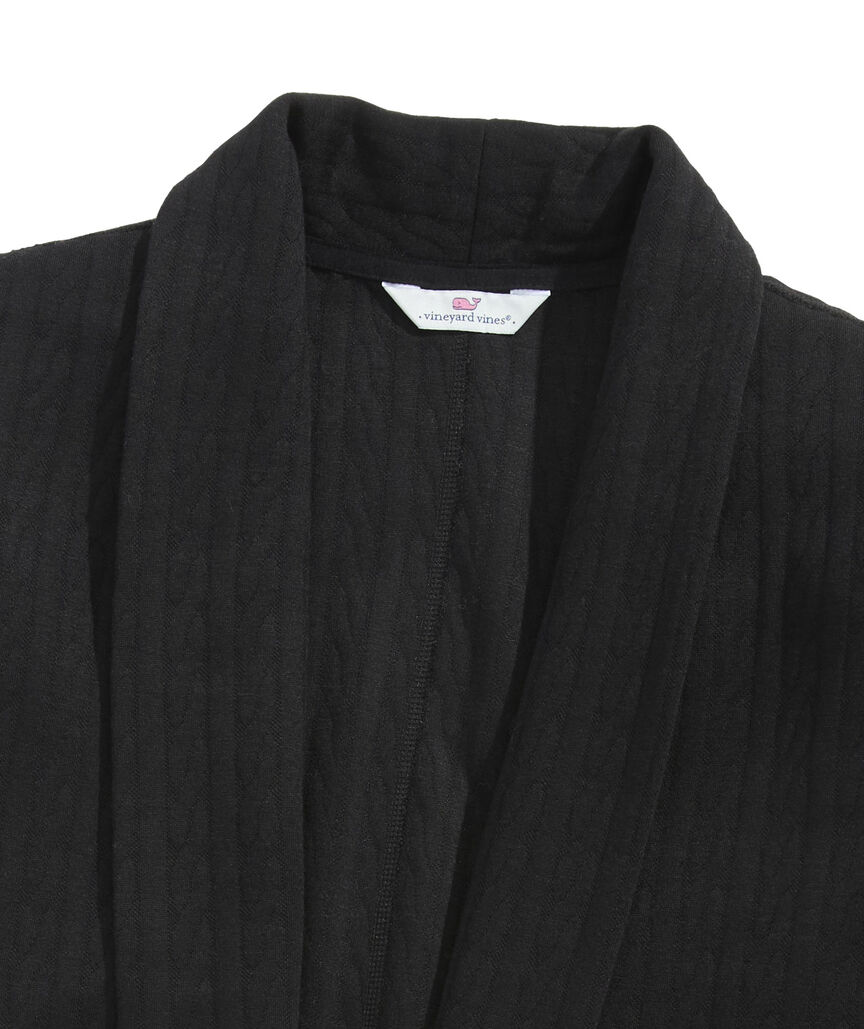 OUTLET Women's Cable Knit Open Cardigan