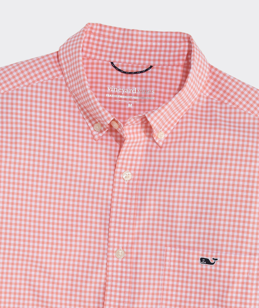 Performance Coral Reef Gingham Featherweight Shirt