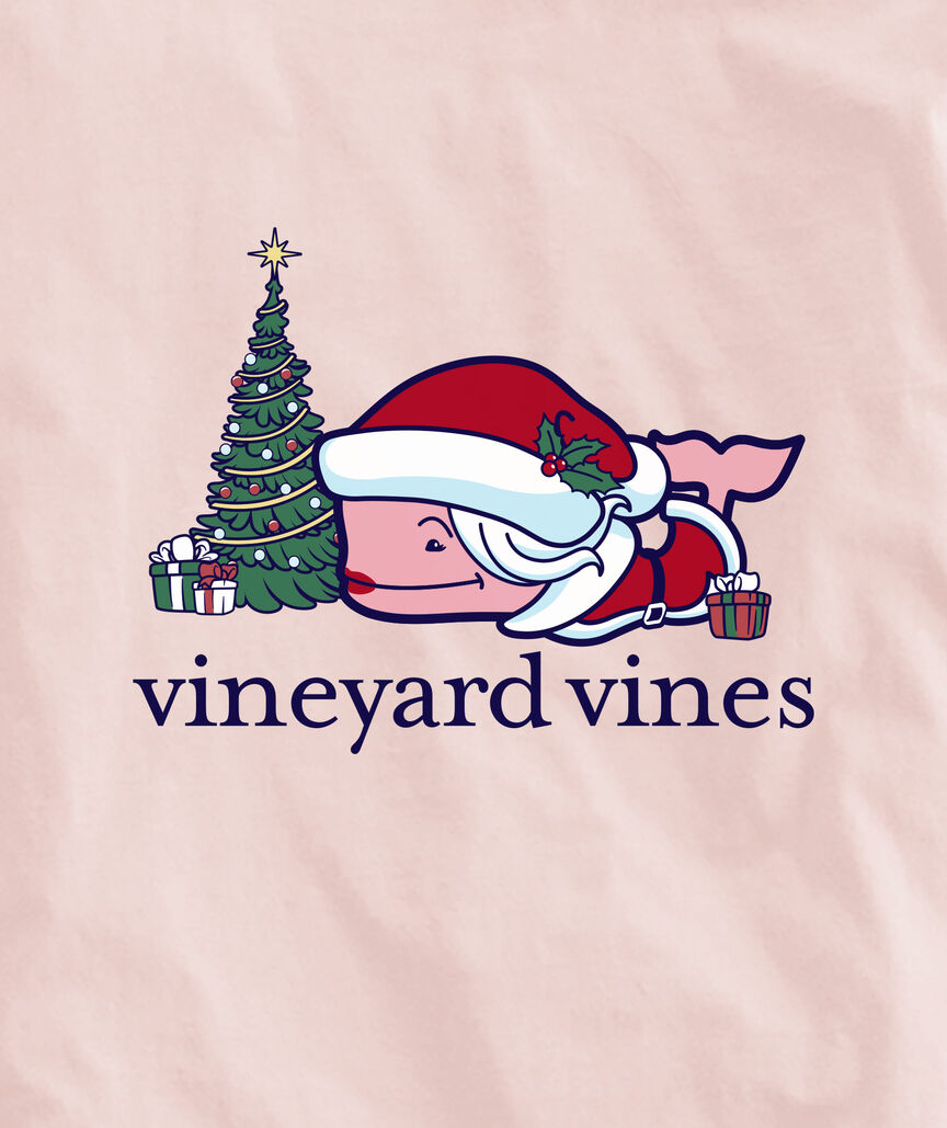 OUTLET Girls' Mrs. Claus Whale Long-Sleeve Pocket Tee