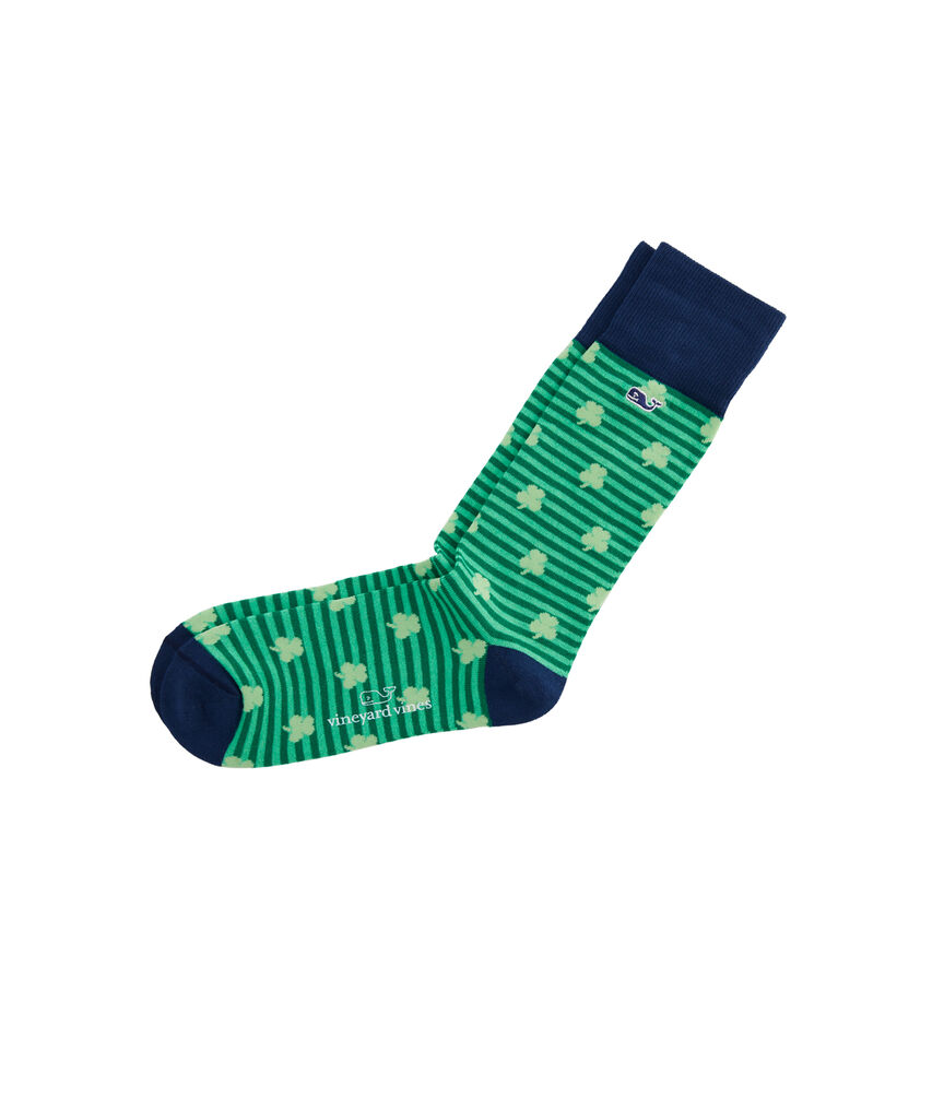 Shamrock Stripe Icon Socks