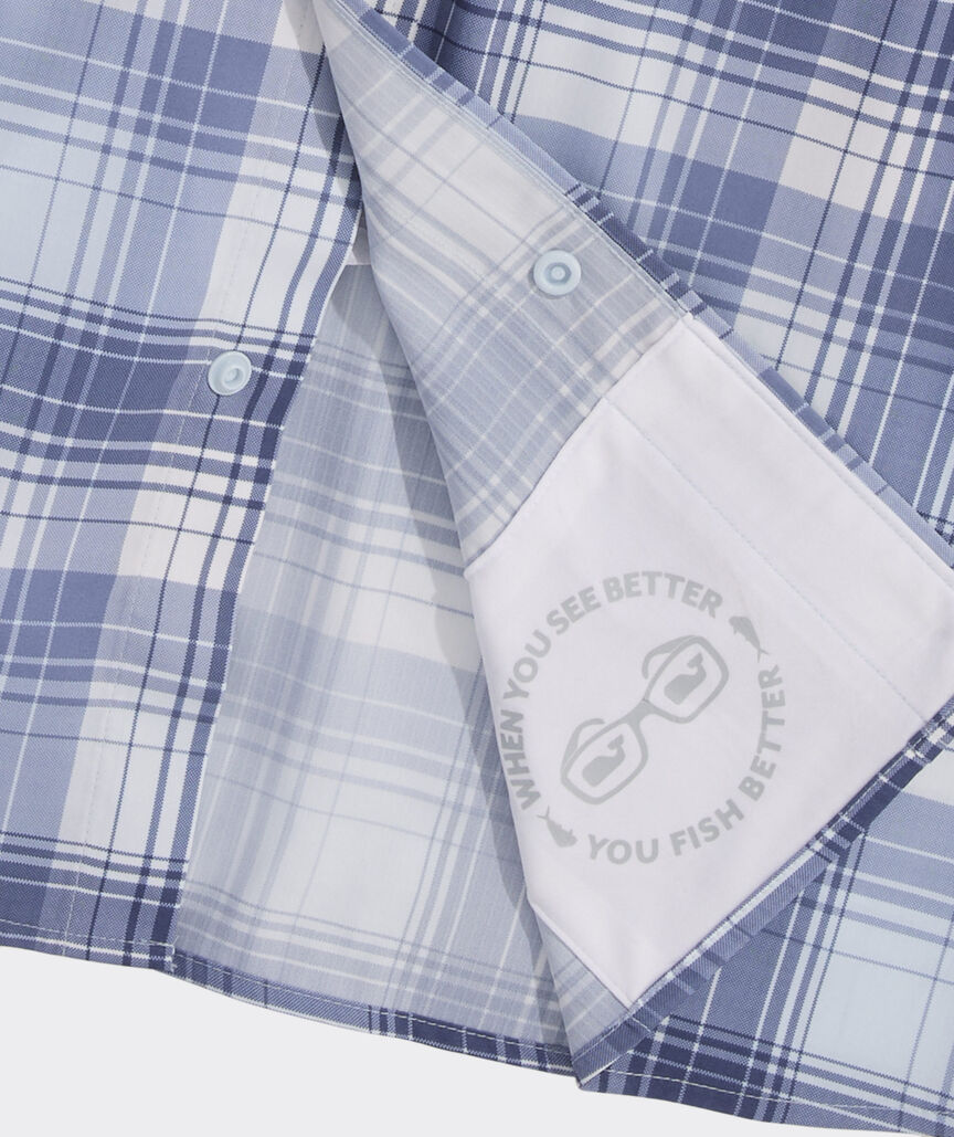 Deepwater Plaid Performance Harbor Shirt